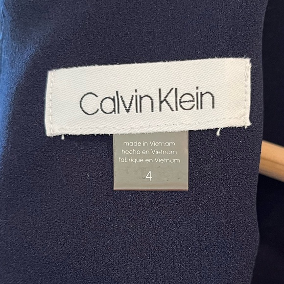 Calvin Klein tailored navy blue dress - size 4 - Picture 3 of 6